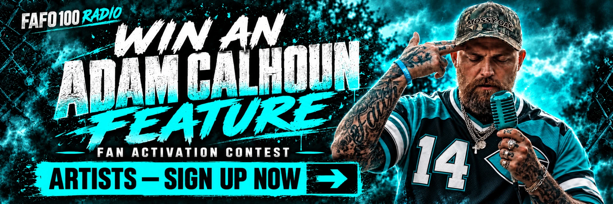 FAFO100 Radio: Win an Adam Calhoun Feature — Artists sign up now